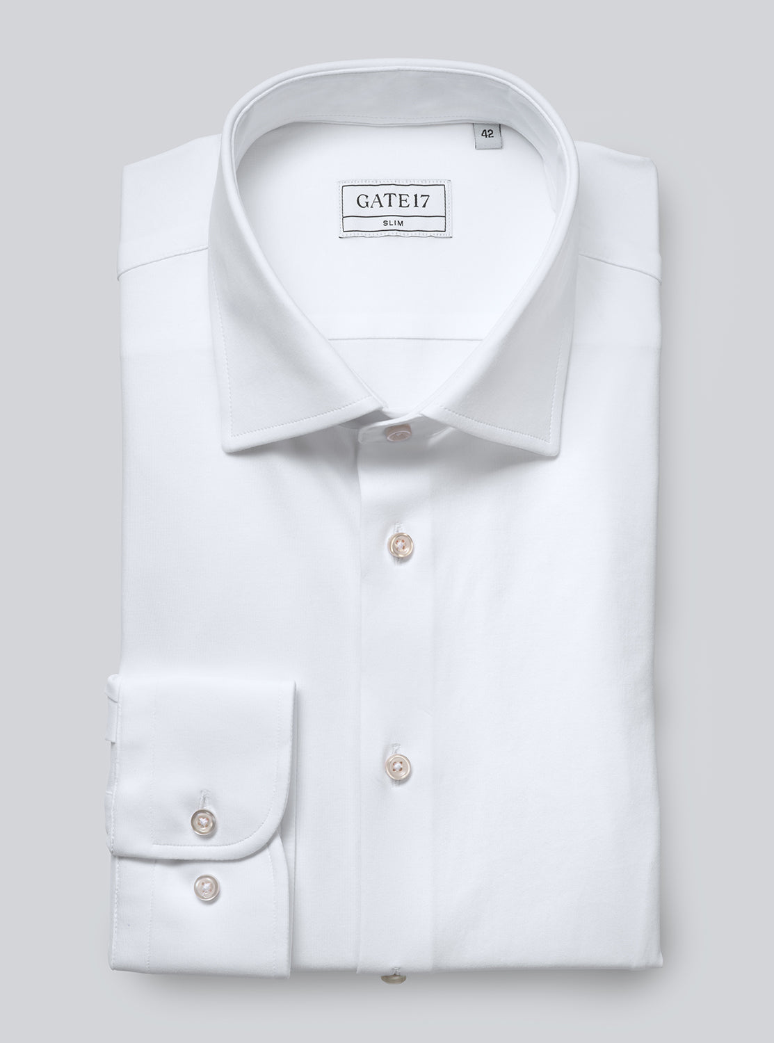 Strykfri Slim Vit