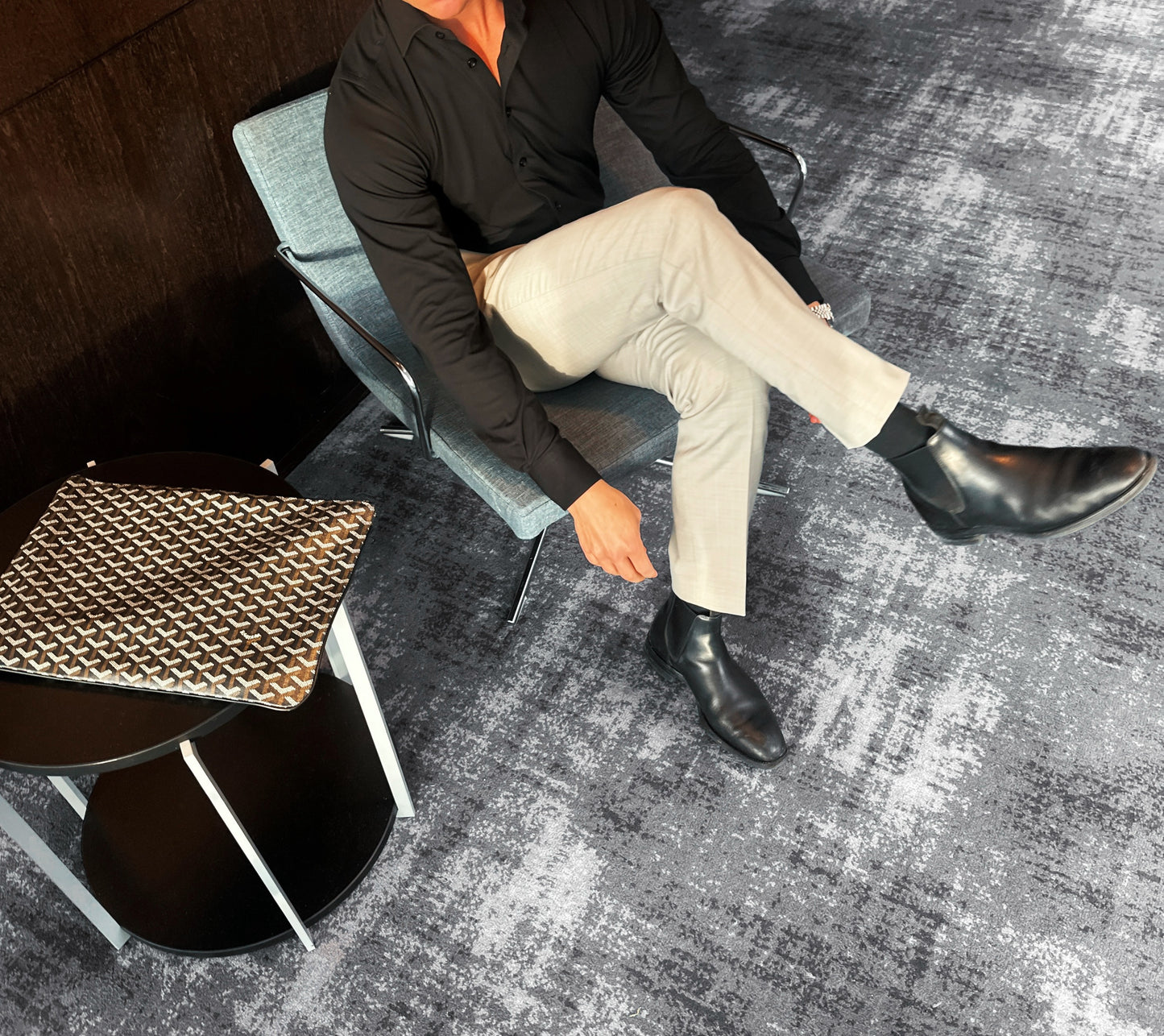 Strykfri Regular Svart