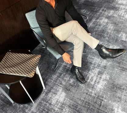 Strykfri Regular Svart