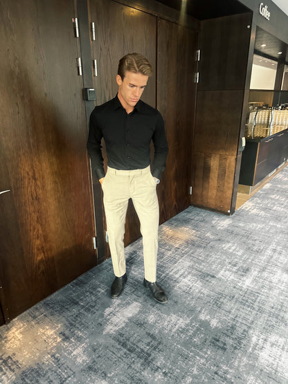 Strykfri Regular Svart